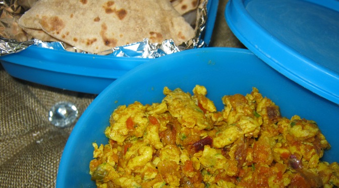 Anda Bhurgi Masala/Spicy Scrambled Eggs[Lunch Box Recipe]